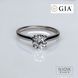 ПЛАТИНА Кольцо с бриллиантом 1,05 карат E/IF GIA
