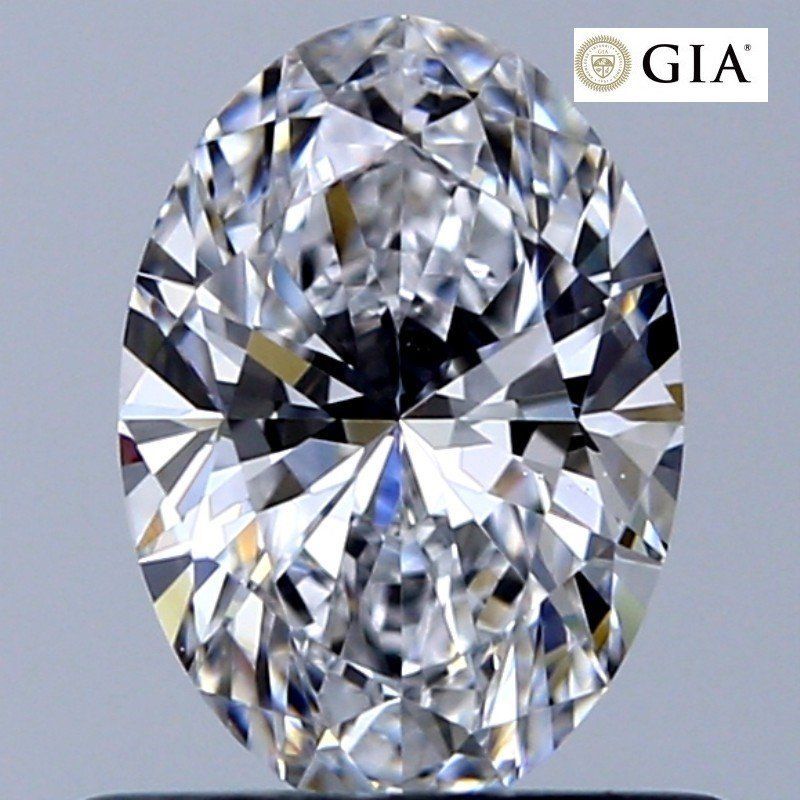 Діамант 0,6 карат овал D/VS2 сертифікат GIA