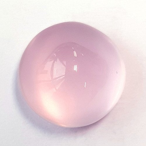 Рожевий кварц кабошон круг 10 мм
