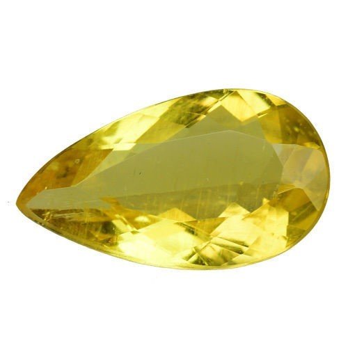 Золотий берил Геліодор груша 10х6 мм