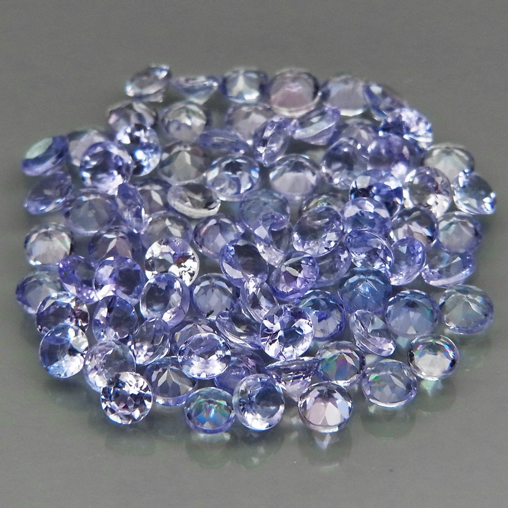 Танзанит круг 2,5 мм светло-фиолетовый