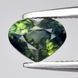 Сапфир зеленый 0,638 карат сердце 5,7х4,4 мм
