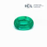 Изумруд NO OIL 0,53 карат овал 6,35х4,45 мм Сертификат ICL