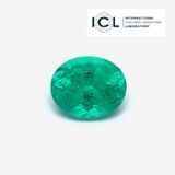 Изумруд NO OIL 0,83 карат овал 6,7х5,5 мм Сертификат ICL