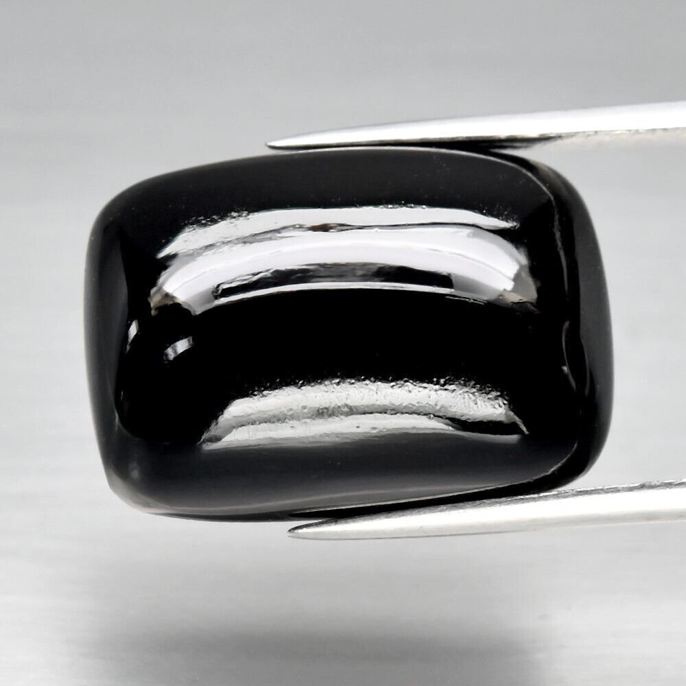 Шпінель чорна кабошон кушон 18х13 мм ціна за шт