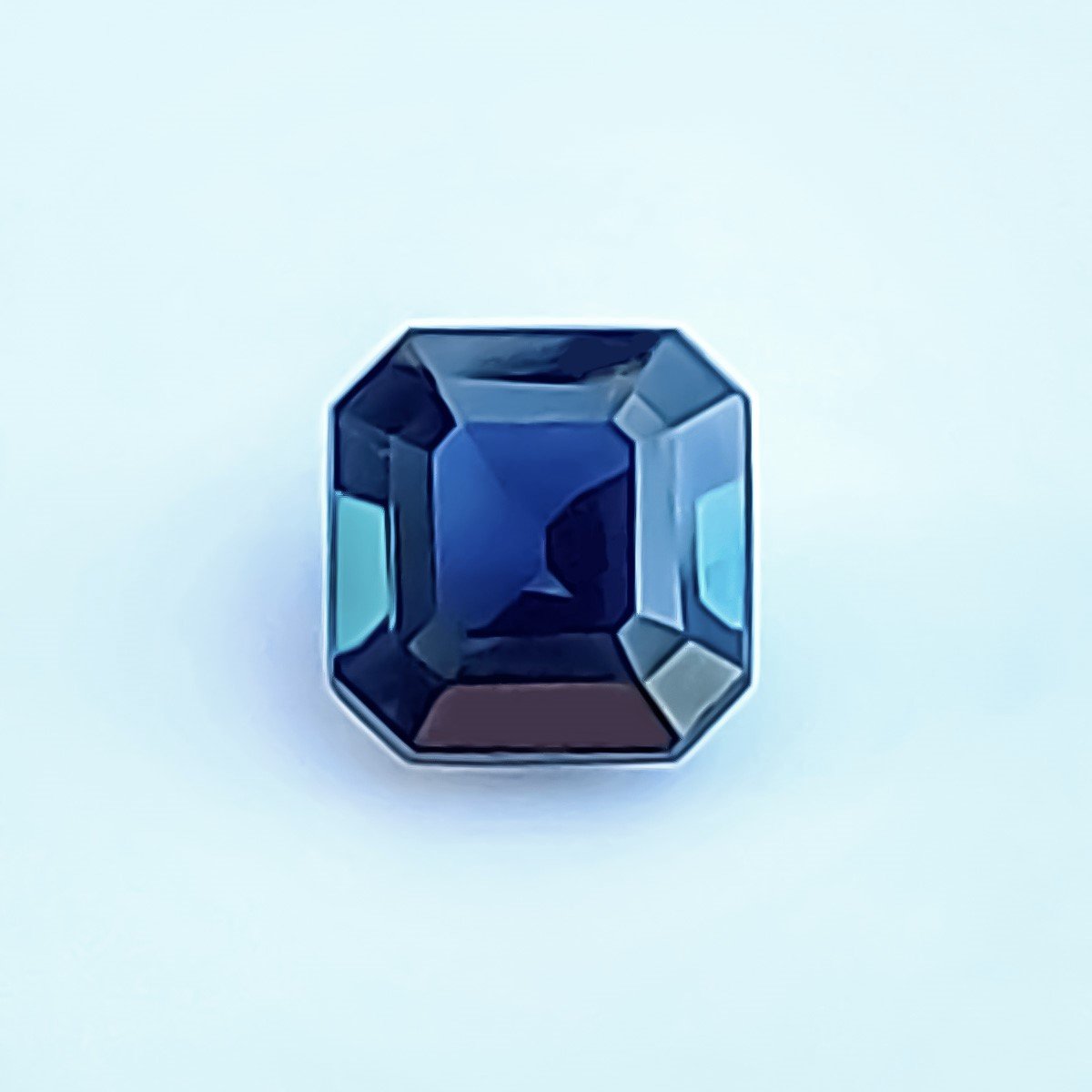 Шпінель синя квадрат октагон 8 мм