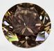 Бриллиант Коньячный 0,18 карат круг 3,66 мм Vivid Brown